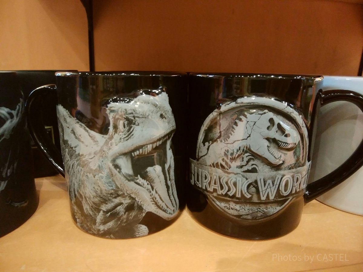 ジュラシックパークの恐竜マグカップ