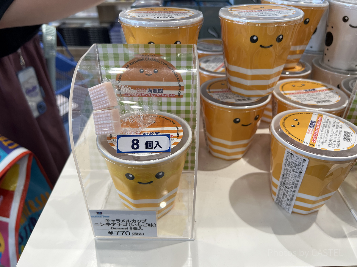 海遊館/ニシキアナゴのキャラメルカップ（いちご味）