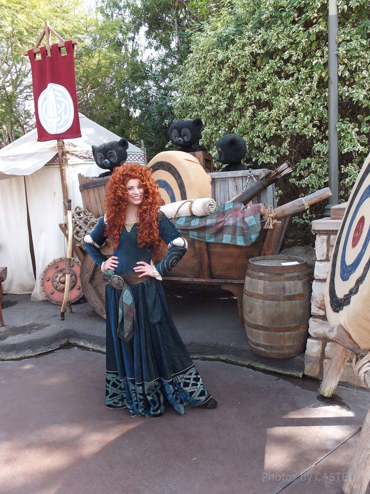 メリダドレス　海外ディズニー　メリダ　海外ビビディバビディブティック WDW でプリンセスになれる！一生ものの体験が出来る場所【ビビディ