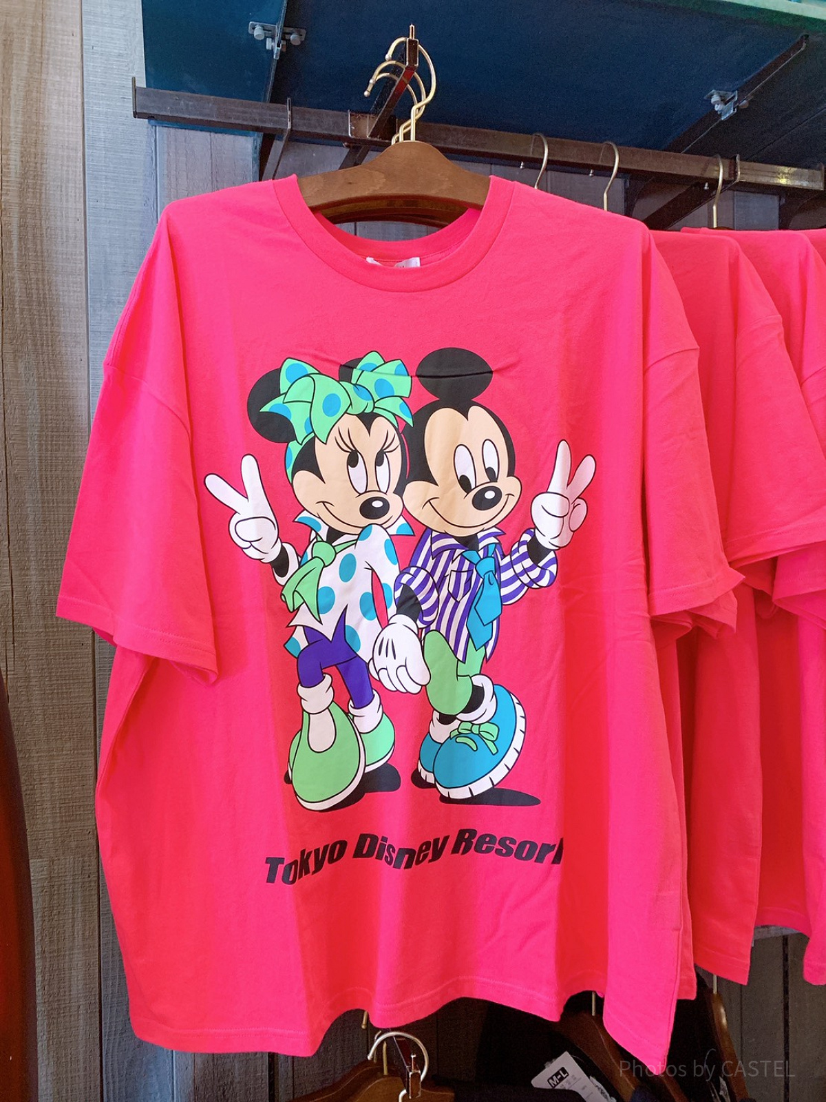 ミッキー＆ミニーTシャツ（ピンク）| キャステル | CASTEL ディズニー情報