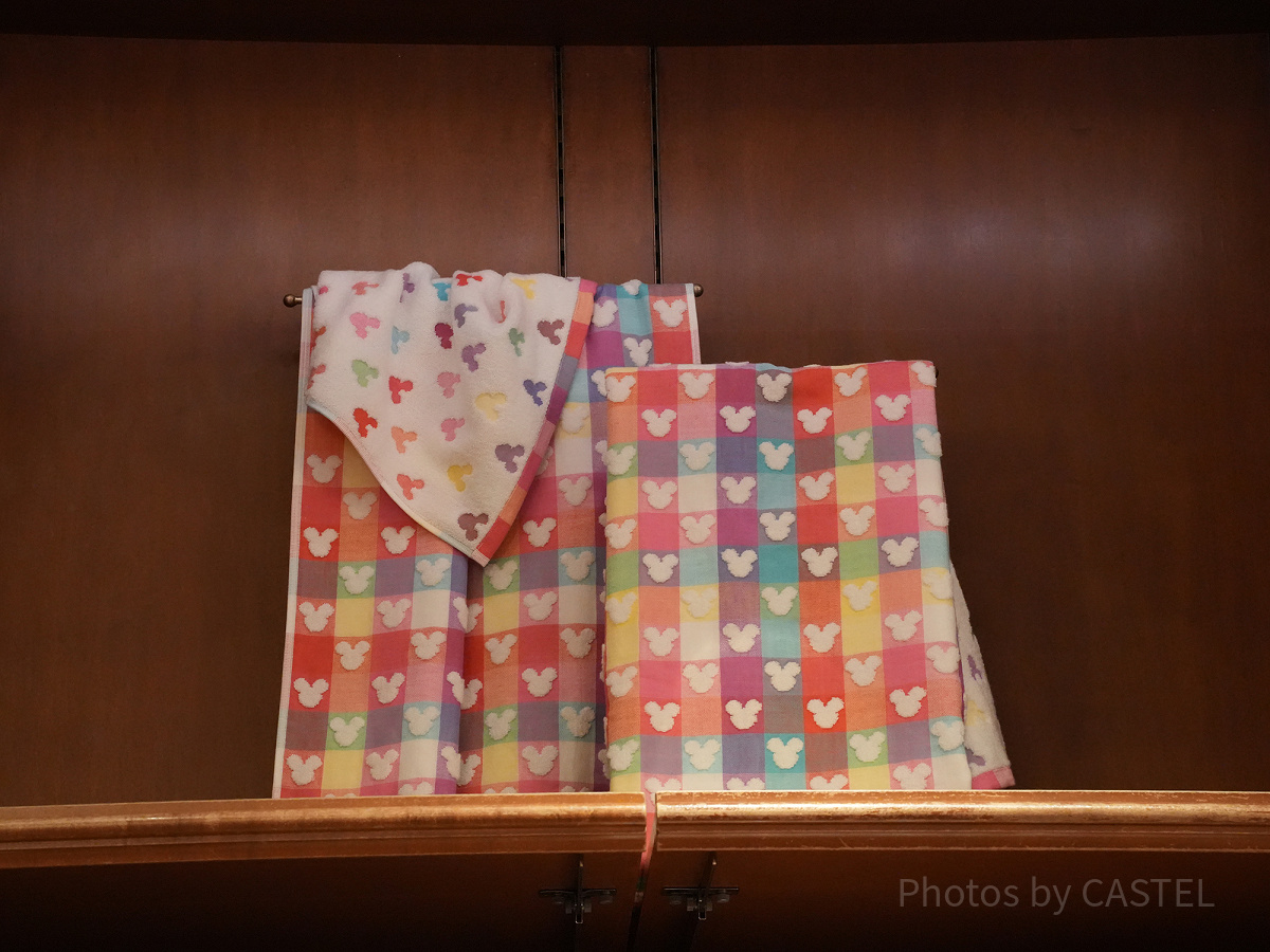 ミッキーシェイプバスタオル| キャステル | CASTEL ディズニー情報