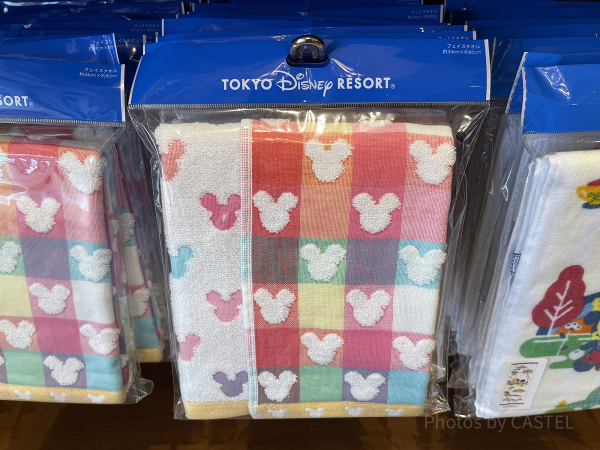 ミッキーシェイプフェイスタオル| キャステル | CASTEL ディズニー情報