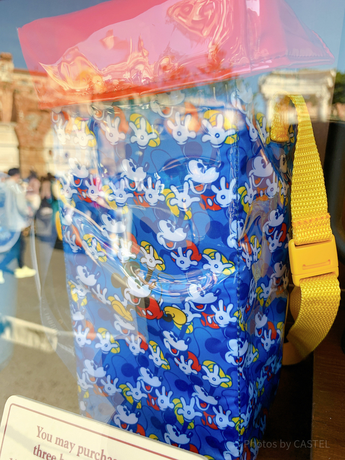 WDW ポップコーンケース　ミッキー ミッキーの総柄スーベニアポップコーンケース| キャステル | CASTEL