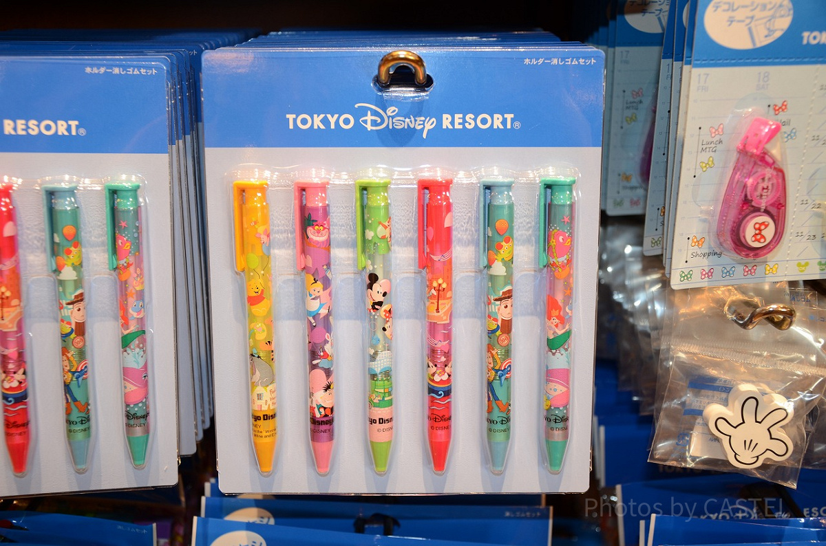 ペンシル型消しゴムセット（6本入り）| キャステル | CASTEL