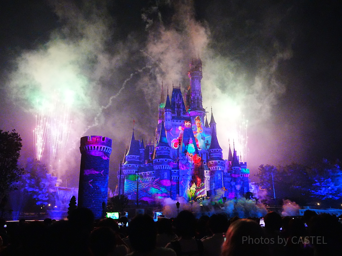 プレミアアクセス鑑賞エリアから見たReach for the Stars| キャステル