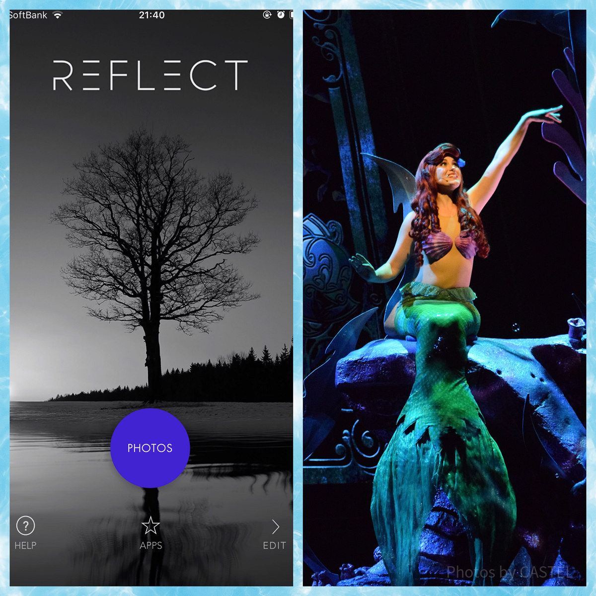 Reflectのアプリ画面