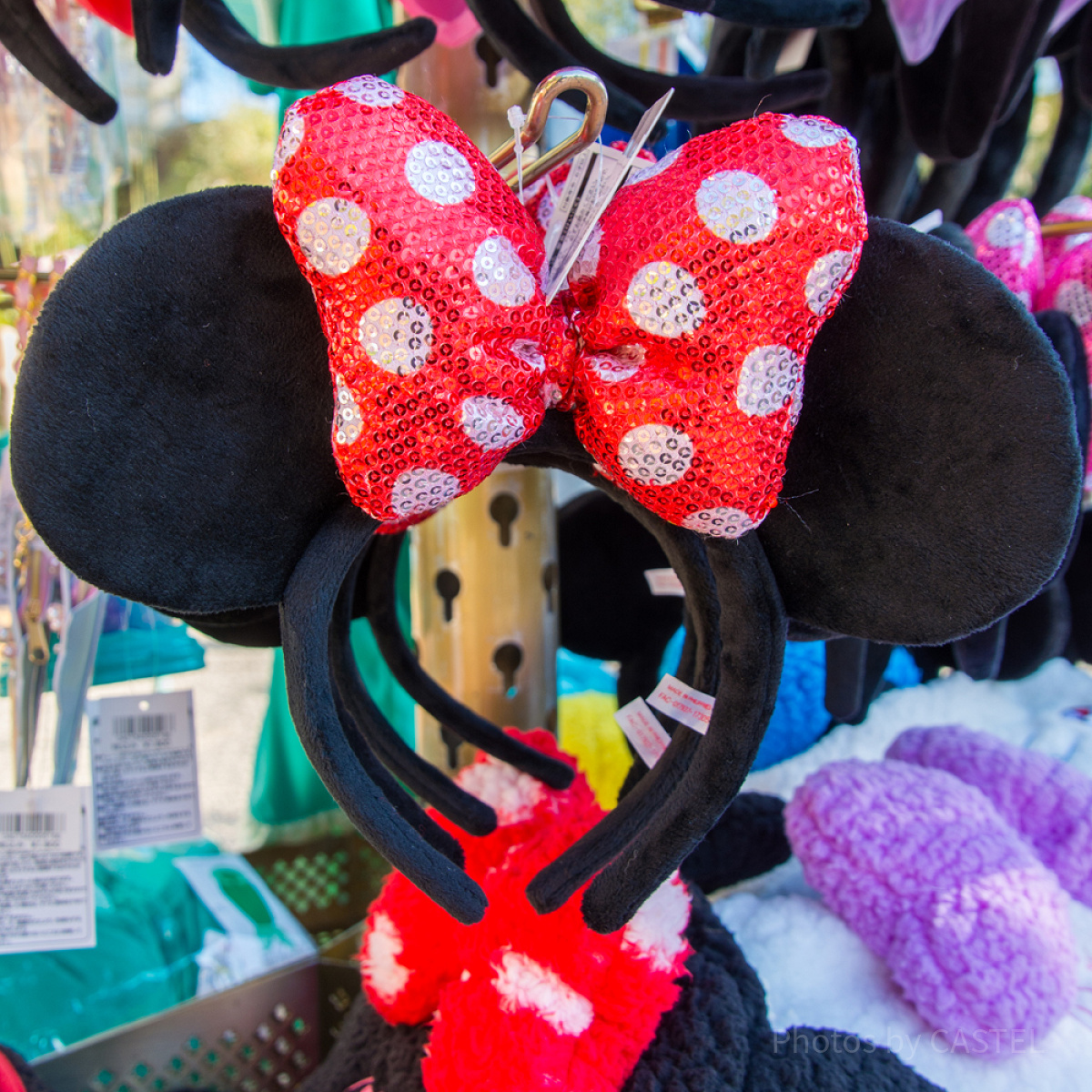 カリフォルニアディズニー スパンコールリボンカチューシャ スパンコールリボンカチューシャ| キャステル | CASTEL ディズニー情報