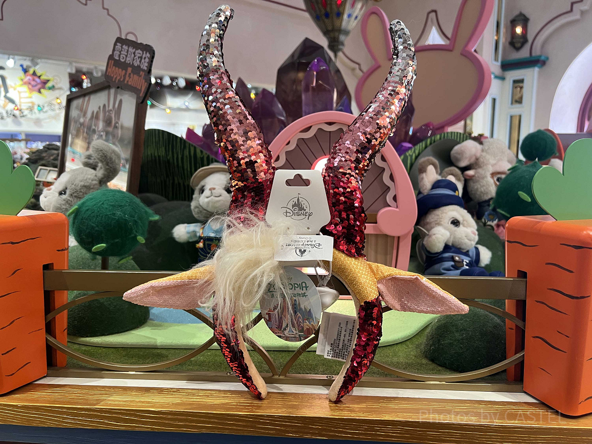 上海ディズニーカチューシャ：ガゼルのスパンコールカチューシャ