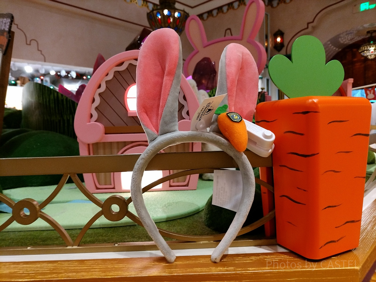 上海ディズニーカチューシャ：ジュディのにんじん型録音機付