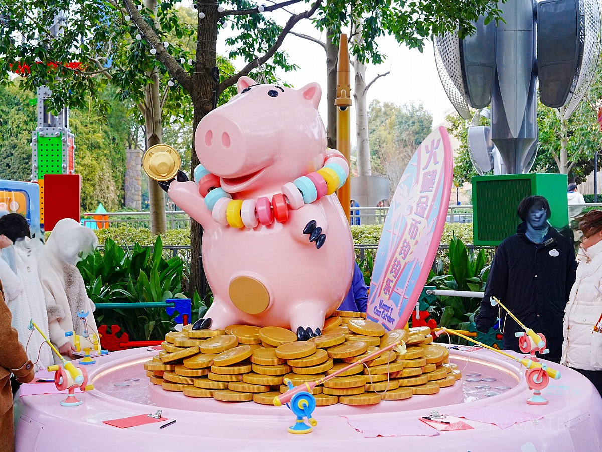 上海ディズニートイストーリーランド：ハムのコインキャッチャー