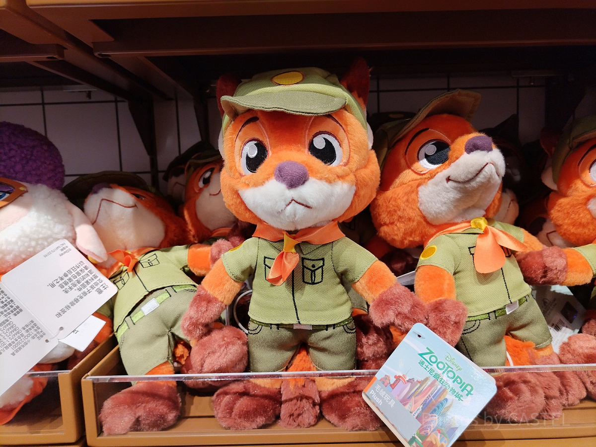 上海ディズニーズートピアグッズ:幼少時代ニックのマスコット 上海ディズニーズートピアグッズ:幼少時代ニックのマスコット