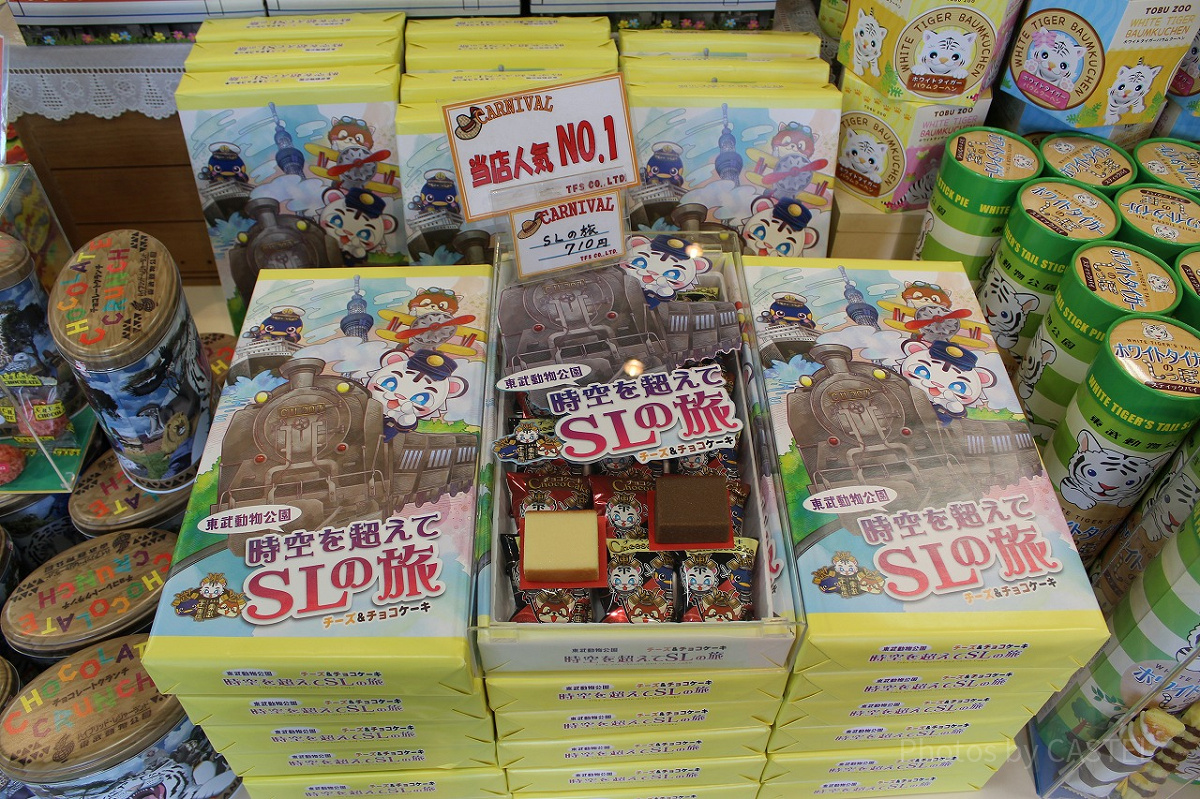 チョコとチーズ、２種類のケーキが入った「SLの旅」