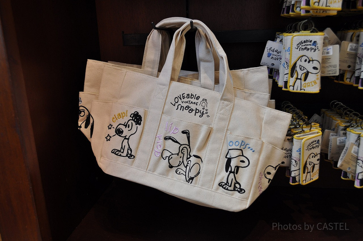 スヌーピーグッズ「LOVEable VINTAGE snoopy」／トートバッグ