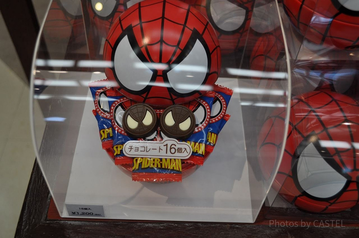 スパイダーマンの缶入りチョコレート| キャステル | CASTEL ディズニー情報