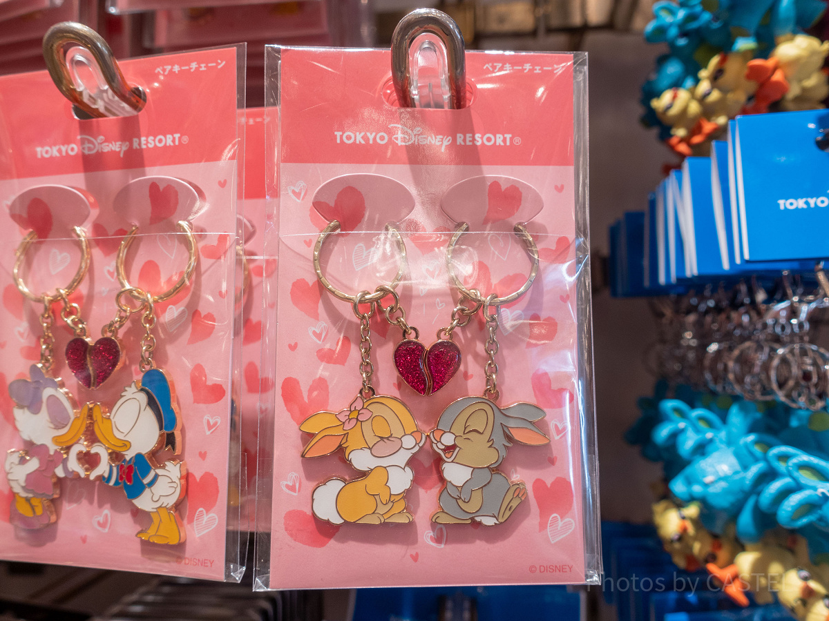 とんすけ＆ミニバニーペアキーホルダー（ハート）