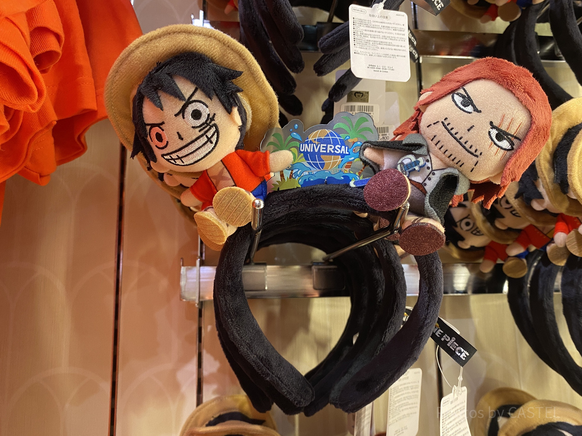 USJ×ワンピースコラボグッズ：カチューシャ（ルフィ＆シャンクス