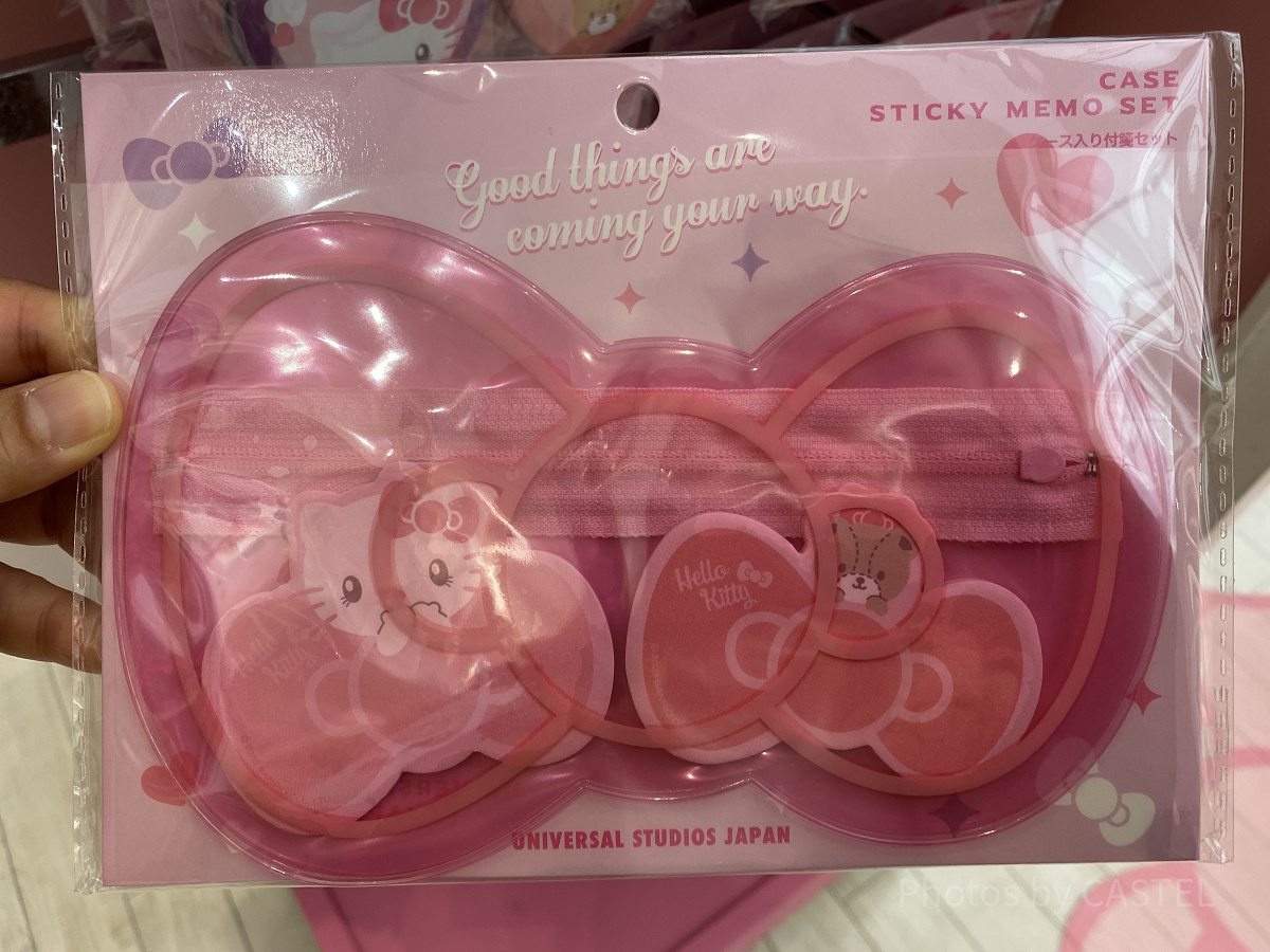 USJ/ハローキティのケース入りふせんセット| キャステル | CASTEL