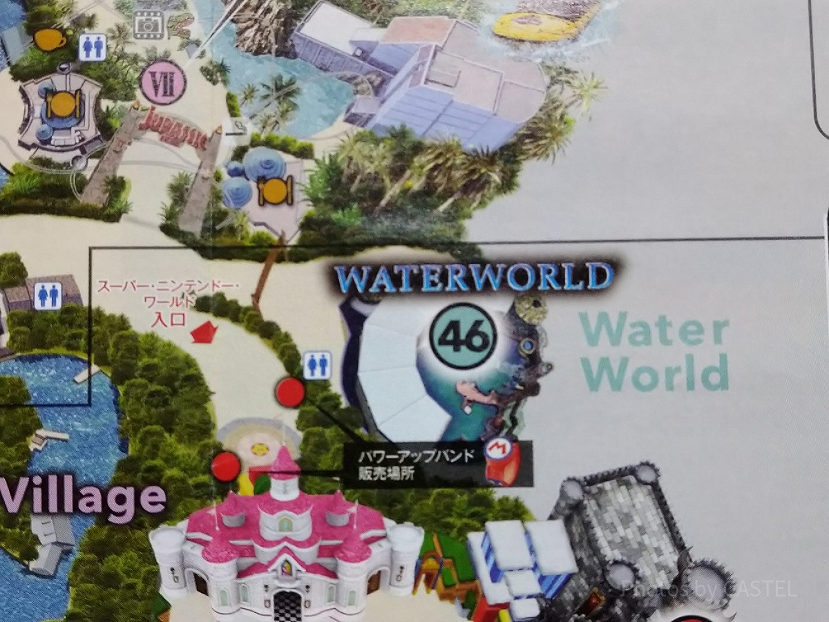 ウォーターワールドのパークマップ／USJスタジオガイド（2021年3月版）