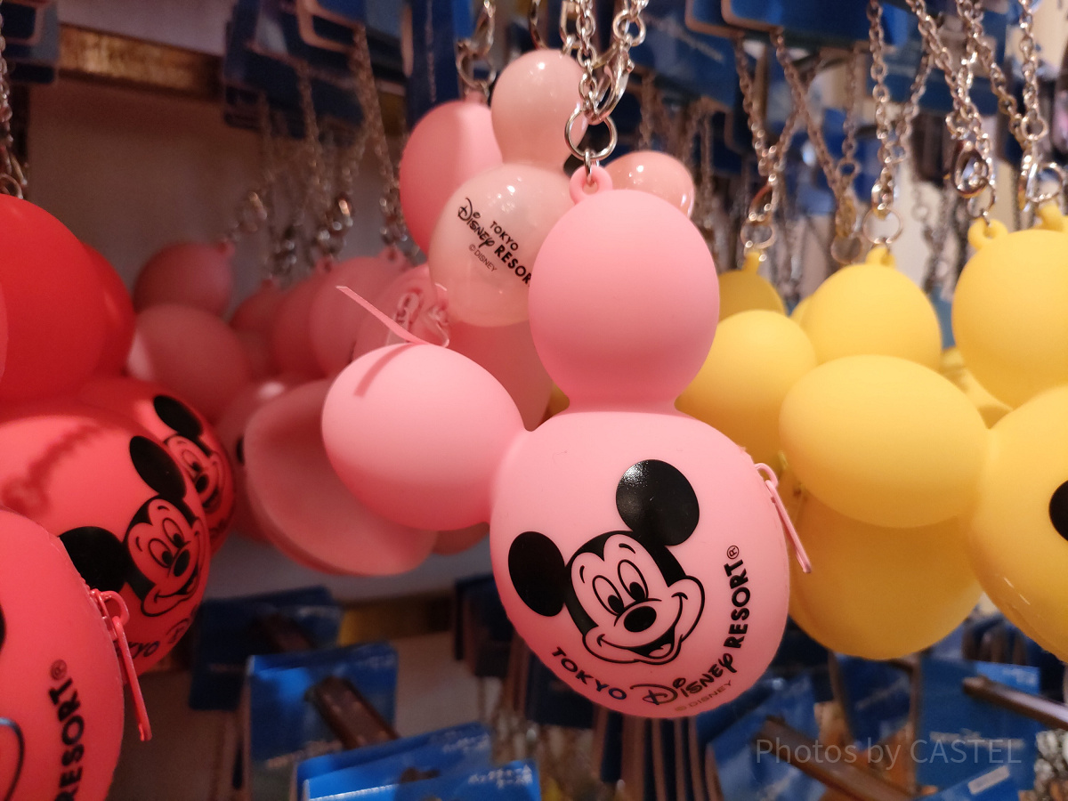 ミッキーバルーンのバッグチャームケース付き| キャステル | CASTEL