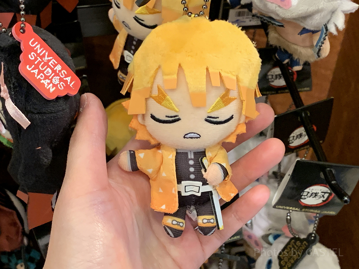 善逸のマスコットキーチェーン（USJ鬼滅の刃グッズ2024）| キャステル