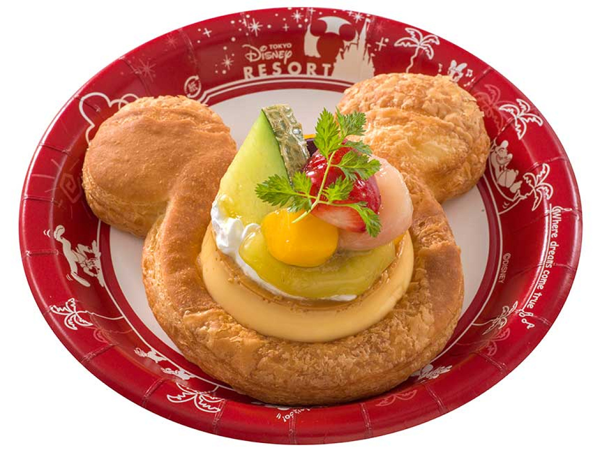 プリンとフルーツのデニッシュ キャステル Castel ディズニー情報 プリンとフルーツのデニッシュ キャステル Castel ディズニー情報