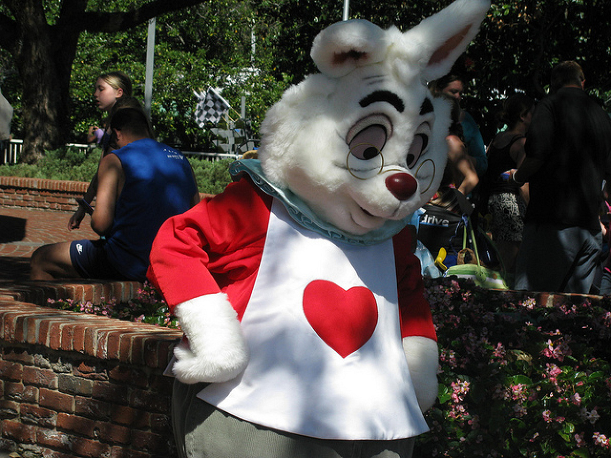 アリスが不思議な世界に入り込むきっかけとなった白うさぎ キャステル CASTEL ディズニー情報