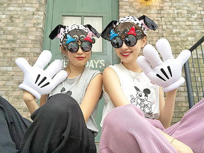 １０１匹わんちゃんヘアバンドコーデ