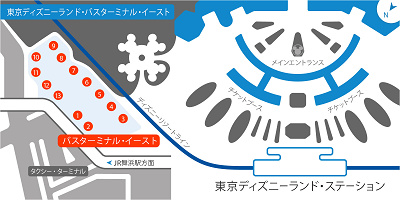 ディズニーランド10番乗り場