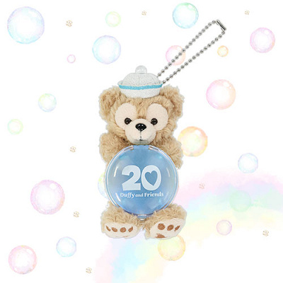 ぬいぐるみチャーム(ダッフィー20周年カラフルハピネスグッズ)