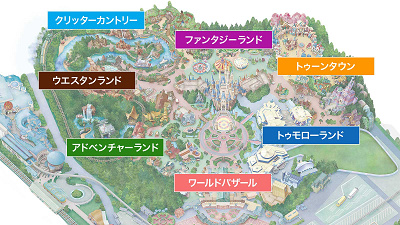 必見】ディズニーの地図まとめ！パークマップの移り変わりを大解説