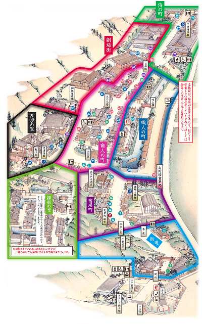 日光江戸村のマップ