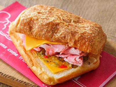 【店舗オープン～10:30まで販売】ホットデニッシュサンド（ハム＆チーズ）
