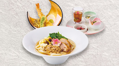 阿波尾鶏と肉味噌うどん御膳
