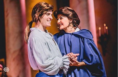Beauty and the beast live on stage