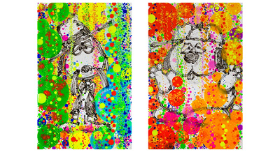 バブルバスシリーズの版画