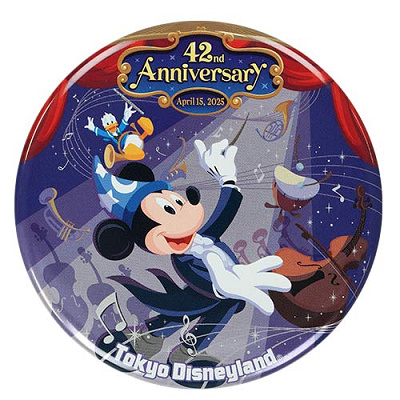 カンバッジ(ディズニーランド42周年グッズ)