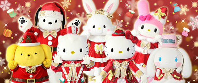 クリスマス衣装のキャラクター