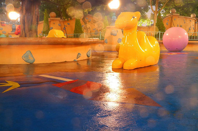 お母さんたちも安心のお子様広場