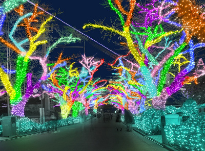 ヘルメスの宮廷／よみうりランドのイルミネーション