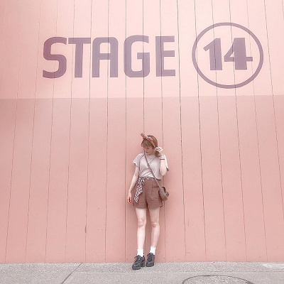 キュートなベージュコーデ