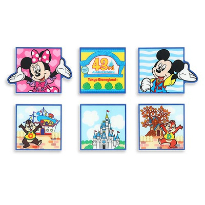 デコレーションマグネットセット(ディズニーランド43周年グッズ)