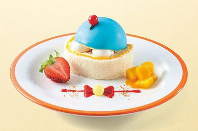 ドラえもんの通りぬけフープケーキ ～パイナップルムース添え～