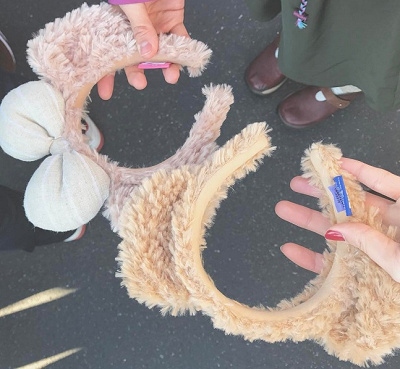 ダッフィーとシェリーメイのカチューシャ