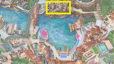 フォートレス・エクスプロレーションの場所(黄色の枠で囲んだ部分)