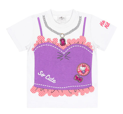 キティのキッズTシャツ