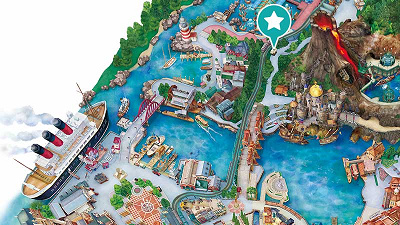 ディズニーシーチュロス:ハイタイド・トリートの場所マップ