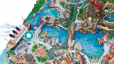 ディズニーシーチュロス:ハドソンリバー・ハーベストの場所マップ