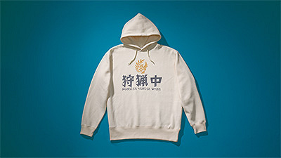 狩猟中パーカー(白)