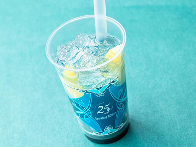 レモネード（ブルーシロップ＆バタフライピー）