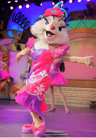 ディズニー】チップとデールの憧れの歌姫クラリス！ショーパレード